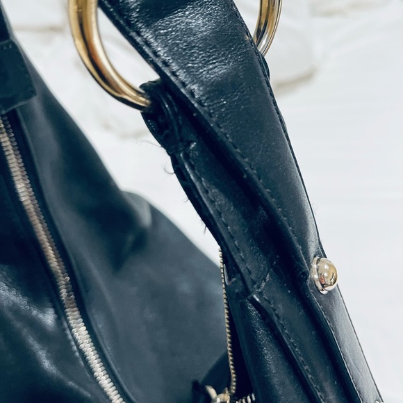 GUCCI Black Leather Medium Horsebit Hobo Shoulder Bag - Picture 5 of 14